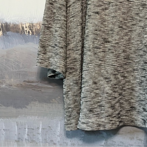 J JILL Pure Jill Gray Flecked 100% Cotton Knit Pullover Sweater Sz XL 3/4 Sleeve - Picture 5 of 13